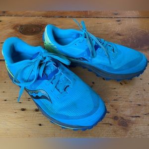 Saucony Peregrine 11 Trail-Runner Sneakers- Women’s Size 9, Blue